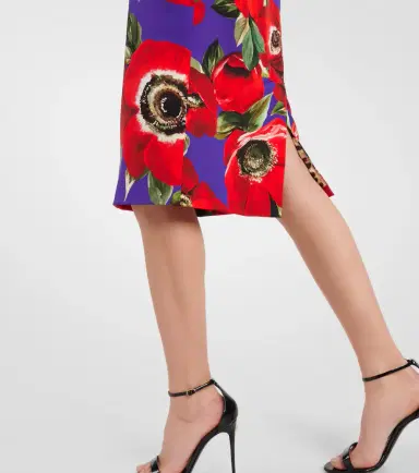 Dolce & Gabbana Floral silk-blend midi dress | Thumbnail 5 Dolce & Gabbana Floral silk-blend midi dress | Thumbnail 5