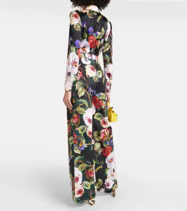 Dolce & Gabbana Floral cotton-blend wide-leg pants | Thumbnail 3 Dolce & Gabbana Floral cotton-blend wide-leg pants | Thumbnail 3