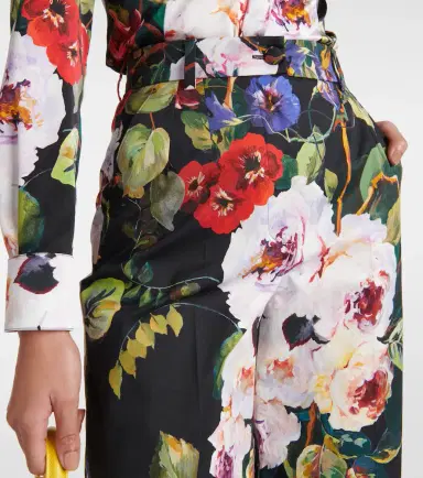 Dolce & Gabbana Floral cotton-blend wide-leg pants | Thumbnail 5 Dolce & Gabbana Floral cotton-blend wide-leg pants | Thumbnail 5