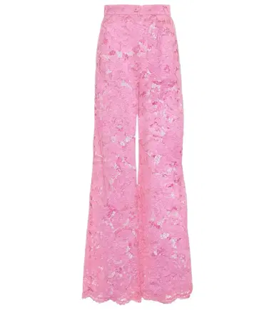Dolce & Gabbana High-rise lace wide-leg pants | Thumbnail 1 Dolce & Gabbana High-rise lace wide-leg pants | Thumbnail 1