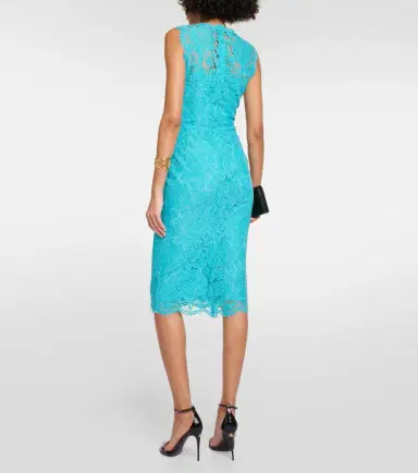 Dolce & Gabbana Cotton-blend lace midi dress | Thumbnail 2 Dolce & Gabbana Cotton-blend lace midi dress | Thumbnail 2