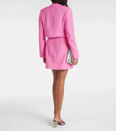 Dolce & Gabbana Cropped wool-blend tweed jacket | Thumbnail 3 Dolce & Gabbana Cropped wool-blend tweed jacket | Thumbnail 3