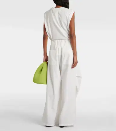MM6 MAISON MARGIELA High-rise twill wide-leg pants | Thumbnail 4 MM6 MAISON MARGIELA High-rise twill wide-leg pants | Thumbnail 4