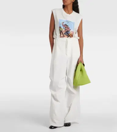 MM6 MAISON MARGIELA High-rise twill wide-leg pants | Thumbnail 6 MM6 MAISON MARGIELA High-rise twill wide-leg pants | Thumbnail 6