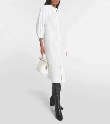 MM6 MAISON MARGIELA Cotton poplin midi dress | Thumbnail 2 MM6 MAISON MARGIELA Cotton poplin midi dress | Thumbnail 2