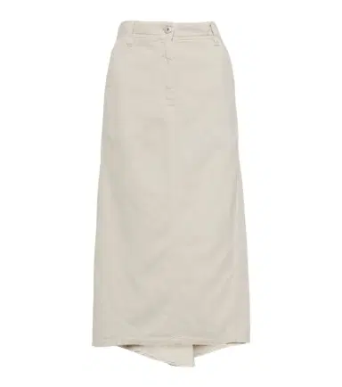 Brunello Cucinelli Cotton and linen midi skirt | Thumbnail 1 Brunello Cucinelli Cotton and linen midi skirt | Thumbnail 1