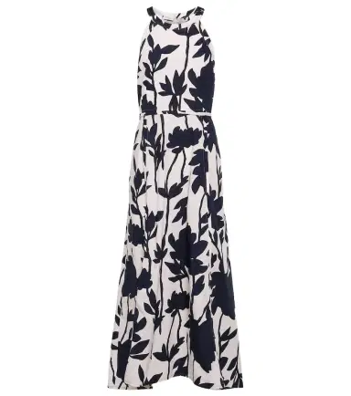 Brunello Cucinelli Floral cotton midi dress | Thumbnail 1 Brunello Cucinelli Floral cotton midi dress | Thumbnail 1