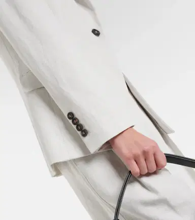 Brunello Cucinelli Cotton and linen blazer | Thumbnail 3 Brunello Cucinelli Cotton and linen blazer | Thumbnail 3