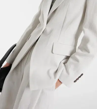 Brunello Cucinelli Cotton and linen blazer | Thumbnail 6 Brunello Cucinelli Cotton and linen blazer | Thumbnail 6
