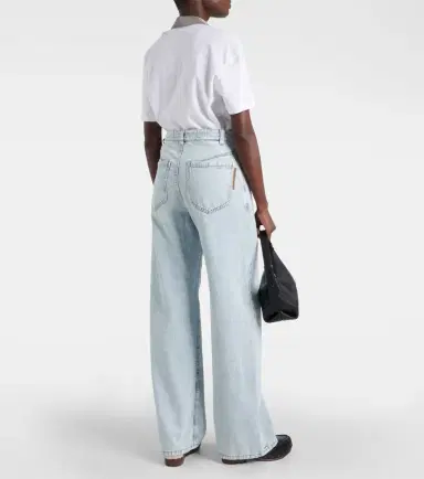 Brunello Cucinelli High-rise wide-leg jeans | Thumbnail 4 Brunello Cucinelli High-rise wide-leg jeans | Thumbnail 4