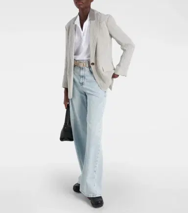 Brunello Cucinelli High-rise wide-leg jeans | Thumbnail 6 Brunello Cucinelli High-rise wide-leg jeans | Thumbnail 6