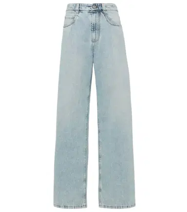 Brunello Cucinelli High-rise wide-leg jeans | Thumbnail 1 Brunello Cucinelli High-rise wide-leg jeans | Thumbnail 1