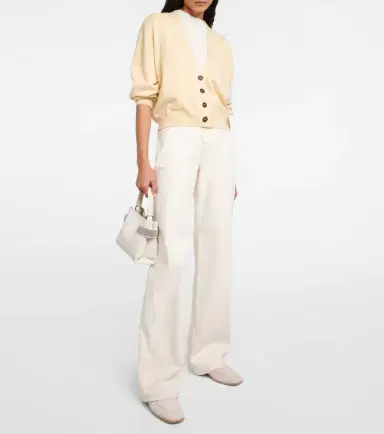 Brunello Cucinelli Garment-dyed wide-leg jeans | Thumbnail 4 Brunello Cucinelli Garment-dyed wide-leg jeans | Thumbnail 4