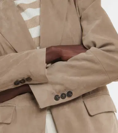 Brunello Cucinelli Embellished suede blazer | Thumbnail 5 Brunello Cucinelli Embellished suede blazer | Thumbnail 5
