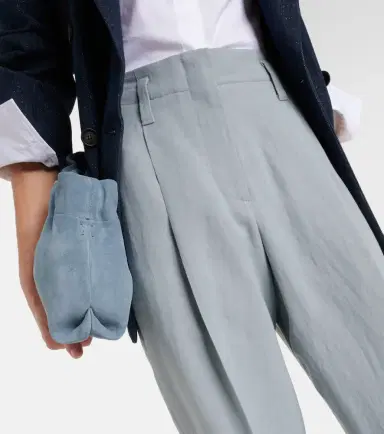 Brunello Cucinelli High-rise straight pants | Thumbnail 5 Brunello Cucinelli High-rise straight pants | Thumbnail 5