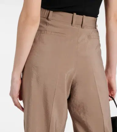 Joseph Pleated silk-blend twill straight pants | Thumbnail 4 Joseph Pleated silk-blend twill straight pants | Thumbnail 4
