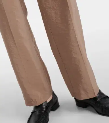 Joseph Pleated silk-blend twill straight pants | Thumbnail 5 Joseph Pleated silk-blend twill straight pants | Thumbnail 5