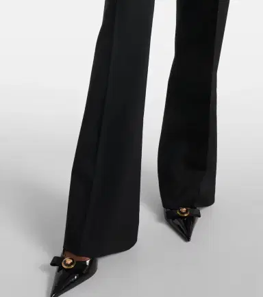 Versace High-rise wool-blend flared pants | Thumbnail 2 Versace High-rise wool-blend flared pants | Thumbnail 2