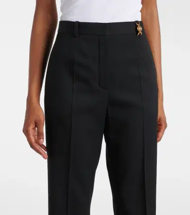 Versace High-rise wool-blend flared pants | Thumbnail 3 Versace High-rise wool-blend flared pants | Thumbnail 3