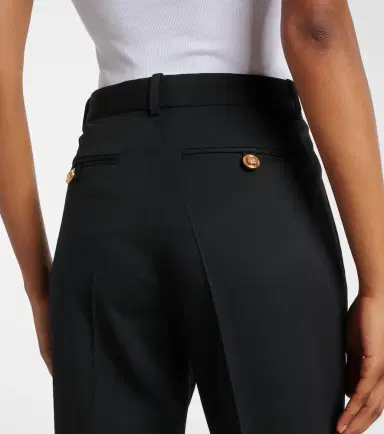 Versace High-rise wool-blend flared pants | Thumbnail 6 Versace High-rise wool-blend flared pants | Thumbnail 6