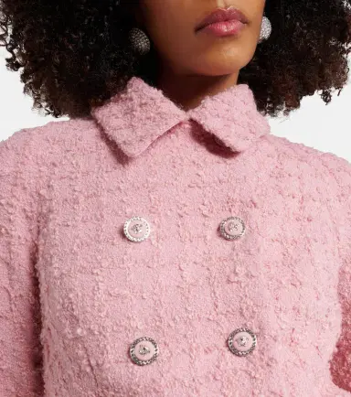 Versace Double-breasted bouclé tweed jacket | Thumbnail 4 Versace Double-breasted bouclé tweed jacket | Thumbnail 4