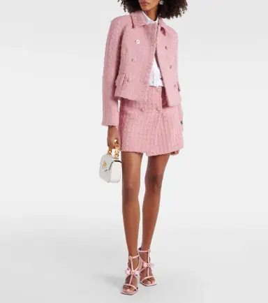 Versace Double-breasted bouclé tweed jacket | Thumbnail 5 Versace Double-breasted bouclé tweed jacket | Thumbnail 5