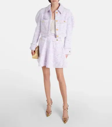Nina Ricci Cropped cotton-blend tweed jacket | Thumbnail 3 Nina Ricci Cropped cotton-blend tweed jacket | Thumbnail 3