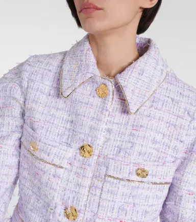 Nina Ricci Cropped cotton-blend tweed jacket | Thumbnail 4 Nina Ricci Cropped cotton-blend tweed jacket | Thumbnail 4