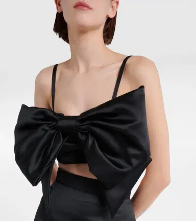 Nina Ricci Duchess bow-detail satin bralette | Thumbnail 2 Nina Ricci Duchess bow-detail satin bralette | Thumbnail 2