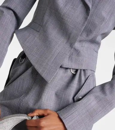 Coperni Prince of Wales virgin wool blazer | Thumbnail 3 Coperni Prince of Wales virgin wool blazer | Thumbnail 3
