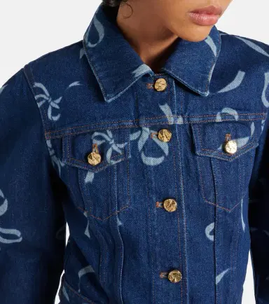 Nina Ricci Printed denim jacket | Thumbnail 4 Nina Ricci Printed denim jacket | Thumbnail 4