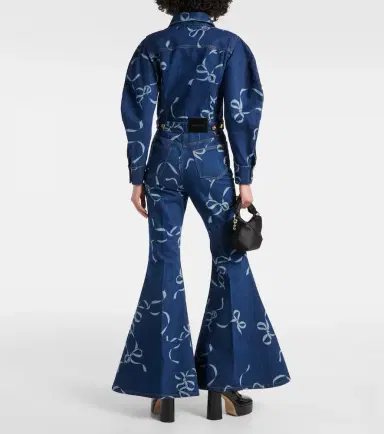 Nina Ricci Printed denim jacket | Thumbnail 6 Nina Ricci Printed denim jacket | Thumbnail 6