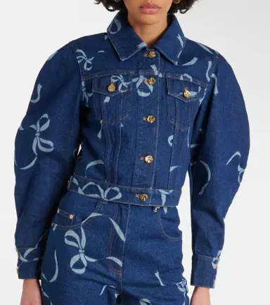 Nina Ricci Printed denim jacket | Thumbnail 7 Nina Ricci Printed denim jacket | Thumbnail 7