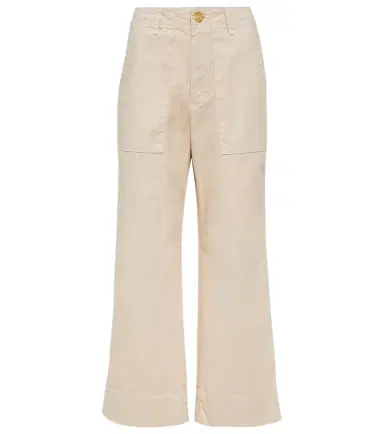 Velvet Mya cropped cotton wide-leg pants | Thumbnail 1 Velvet Mya cropped cotton wide-leg pants | Thumbnail 1
