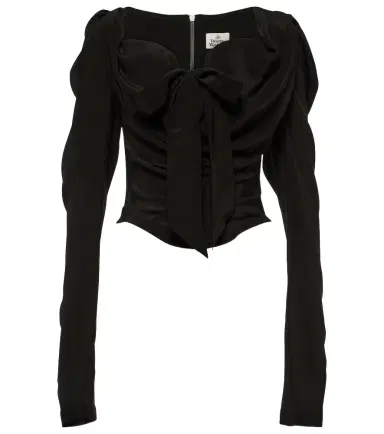 Vivienne Westwood Tie-detail silk top | Thumbnail 1 Vivienne Westwood Tie-detail silk top | Thumbnail 1