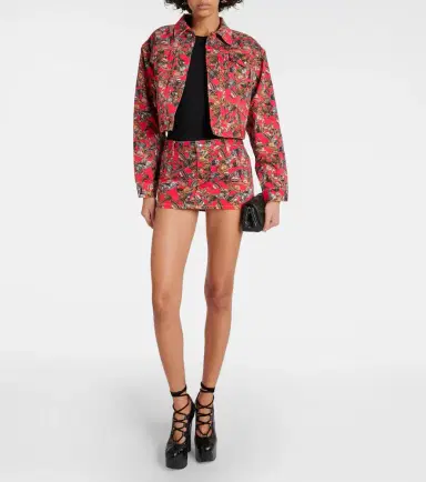 Vivienne Westwood Printed cropped denim jacket | Thumbnail 2 Vivienne Westwood Printed cropped denim jacket | Thumbnail 2