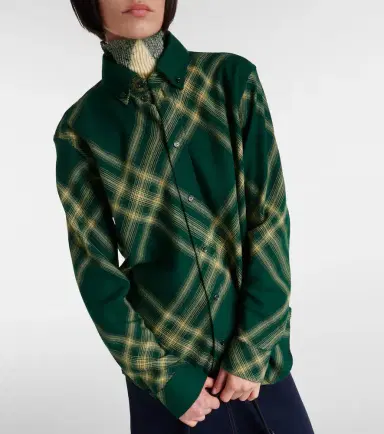 Burberry Checked wool shirt | Thumbnail 6 Burberry Checked wool shirt | Thumbnail 6