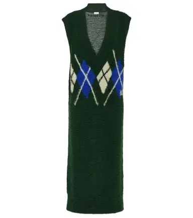 Burberry Argyle wool maxi dress | Thumbnail 1 Burberry Argyle wool maxi dress | Thumbnail 1