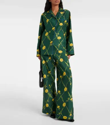 Burberry Floral silk pajama pants | Thumbnail 2 Burberry Floral silk pajama pants | Thumbnail 2