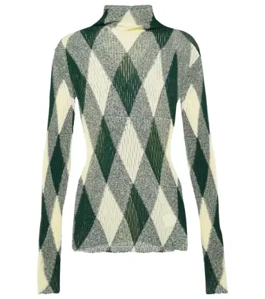 Burberry Argyle cotton and silk sweater | Thumbnail 1 Burberry Argyle cotton and silk sweater | Thumbnail 1