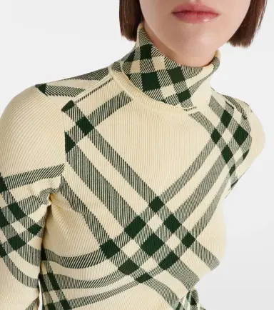 Burberry Check turtleneck sweater | Thumbnail 3 Burberry Check turtleneck sweater | Thumbnail 3