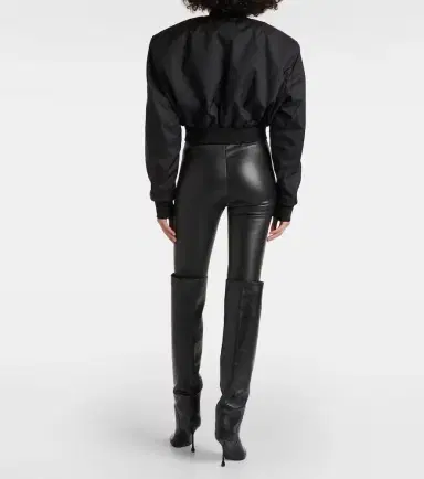 Wardrobe.NYC Wardrobe. NYC Cropped bomber jacket | Thumbnail 3 Wardrobe.NYC Wardrobe. NYC Cropped bomber jacket | Thumbnail 3