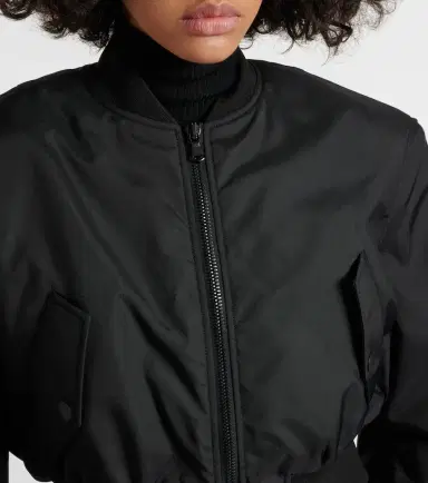 Wardrobe.NYC Wardrobe. NYC Cropped bomber jacket | Thumbnail 4 Wardrobe.NYC Wardrobe. NYC Cropped bomber jacket | Thumbnail 4