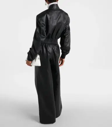 Wardrobe.NYC Wardrobe. NYC Cropped leather bomber jacket | Thumbnail 3 Wardrobe.NYC Wardrobe. NYC Cropped leather bomber jacket | Thumbnail 3