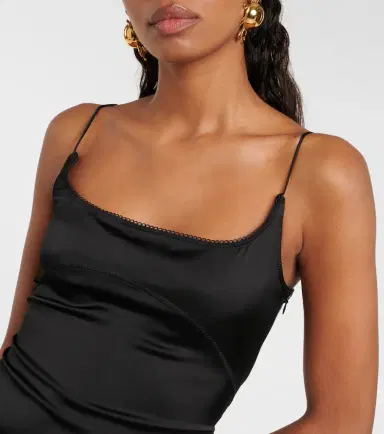 Jacquemus La Robe Notte satin midi dress | Thumbnail 2 Jacquemus La Robe Notte satin midi dress | Thumbnail 2