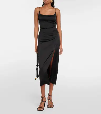 Jacquemus La Robe Notte satin midi dress | Thumbnail 6 Jacquemus La Robe Notte satin midi dress | Thumbnail 6