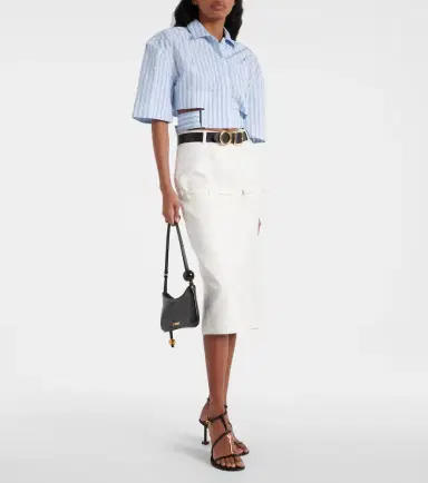 Jacquemus La Chemise Courte Bari striped cotton shirt | Thumbnail 4 Jacquemus La Chemise Courte Bari striped cotton shirt | Thumbnail 4