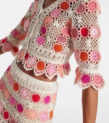 Anna Kosturova Bouquet floral cotton crochet top | Thumbnail 3 Anna Kosturova Bouquet floral cotton crochet top | Thumbnail 3