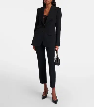 Dolce & Gabbana Low-rise wool-blend slim pants | Thumbnail 4 Dolce & Gabbana Low-rise wool-blend slim pants | Thumbnail 4
