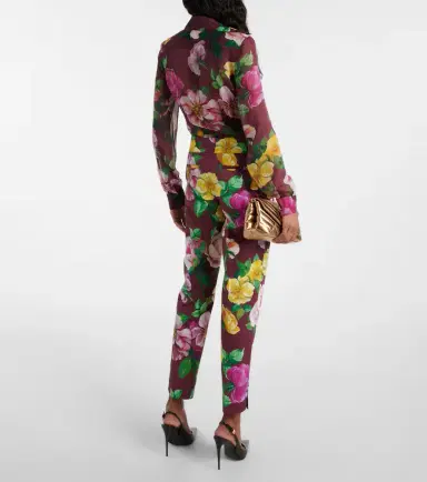 Dolce & Gabbana Floral low-rise cotton-blend pants | Thumbnail 2 Dolce & Gabbana Floral low-rise cotton-blend pants | Thumbnail 2